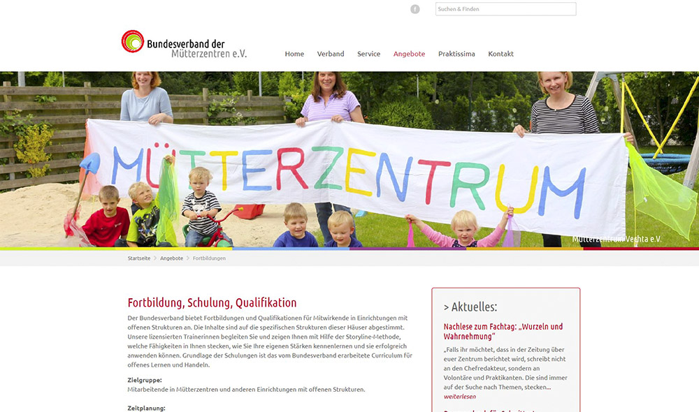 Website | Bundesverband der Mütterzentren e.V.