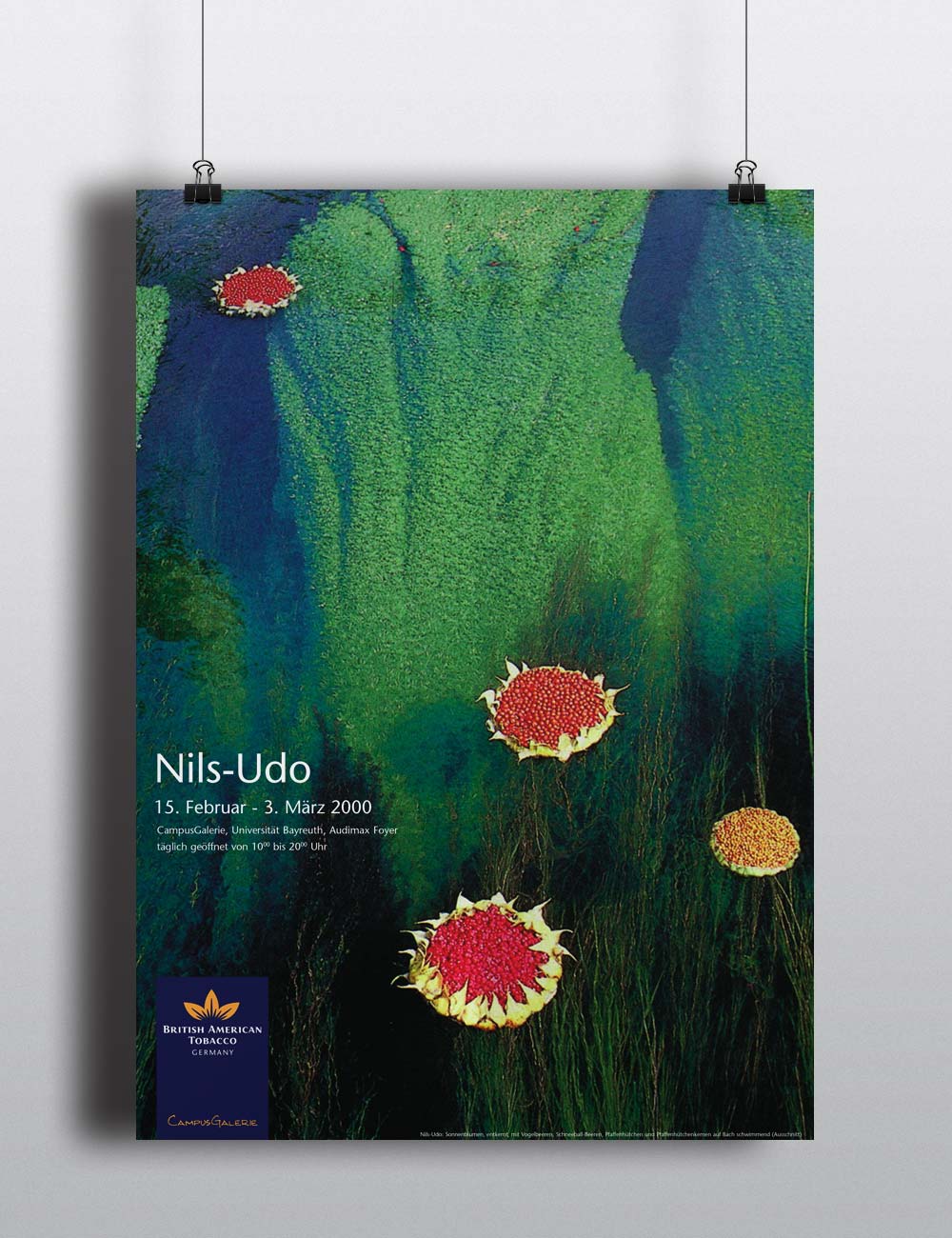Plakat Nils Udo | CampusGalerie der Britsh American Tobacco GmbH